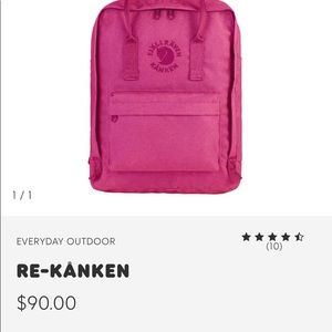 Fjallraven Kanken Backpack in Pink